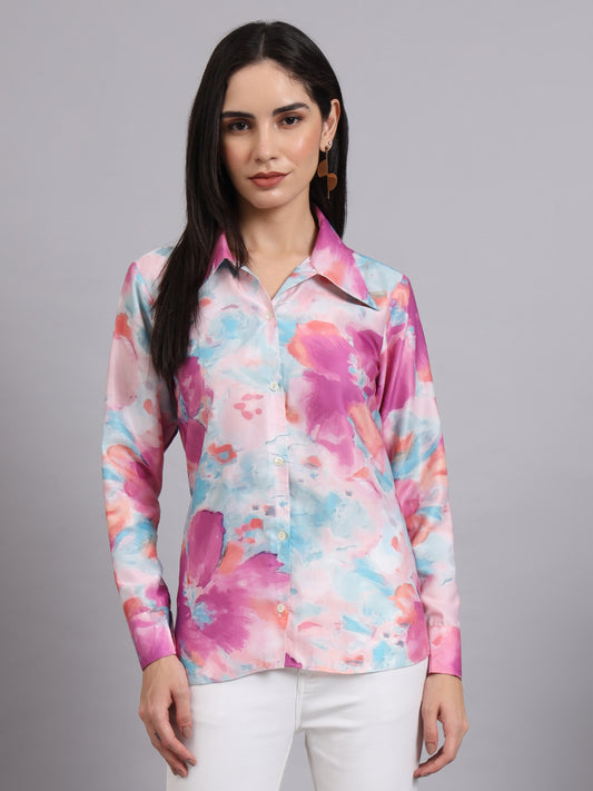 Floral watermark shirt