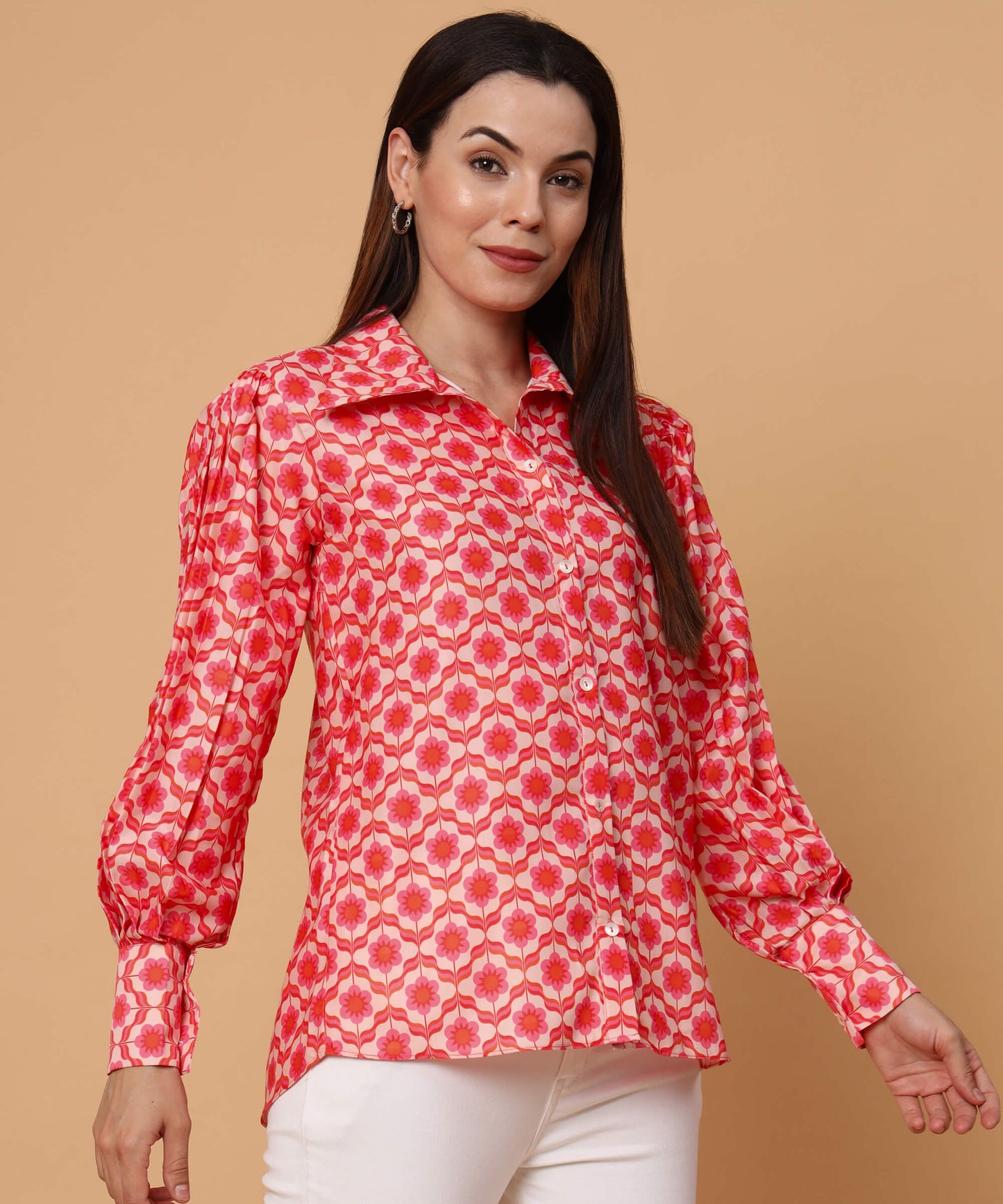 Floral allover shirt