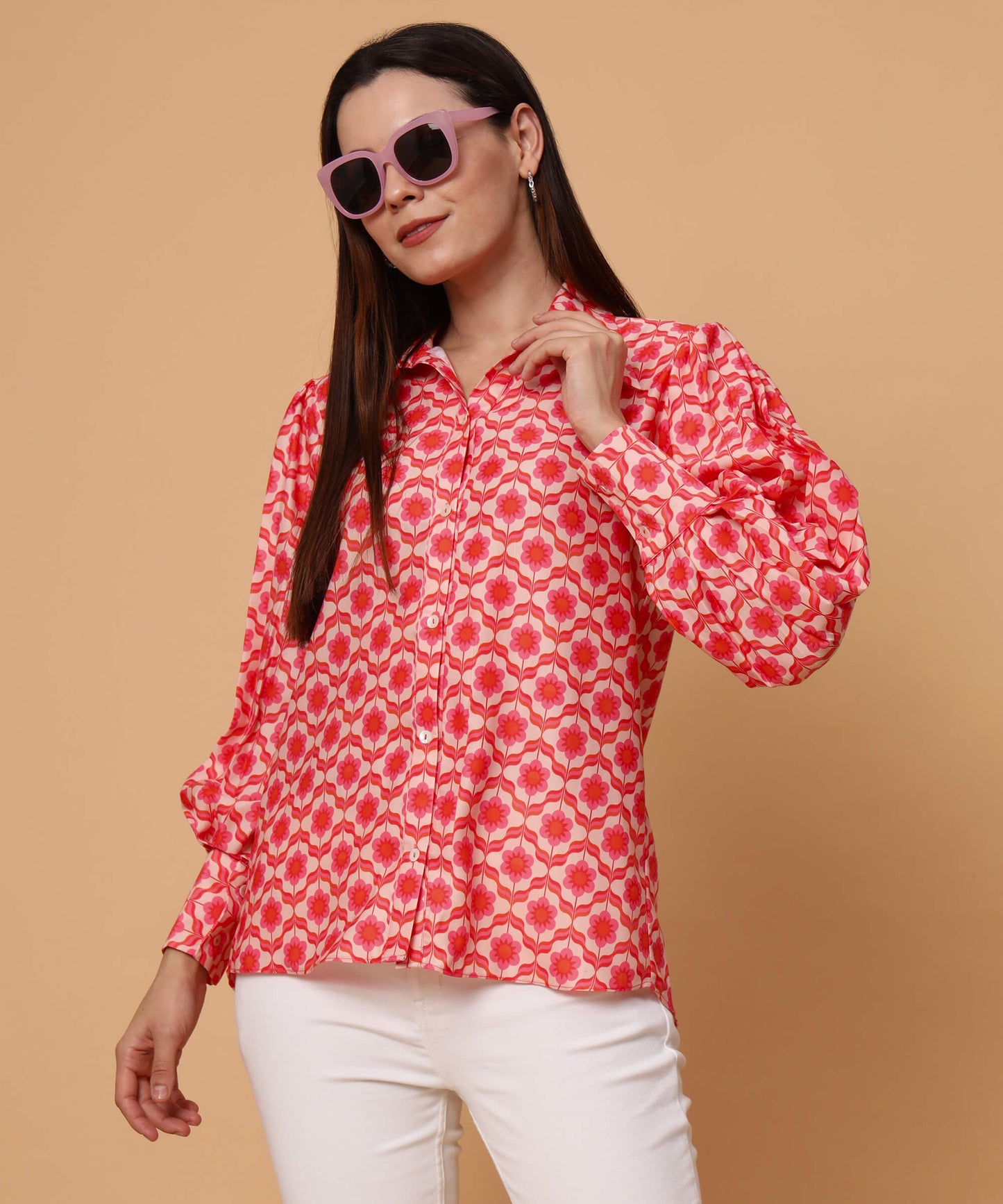 Floral allover shirt