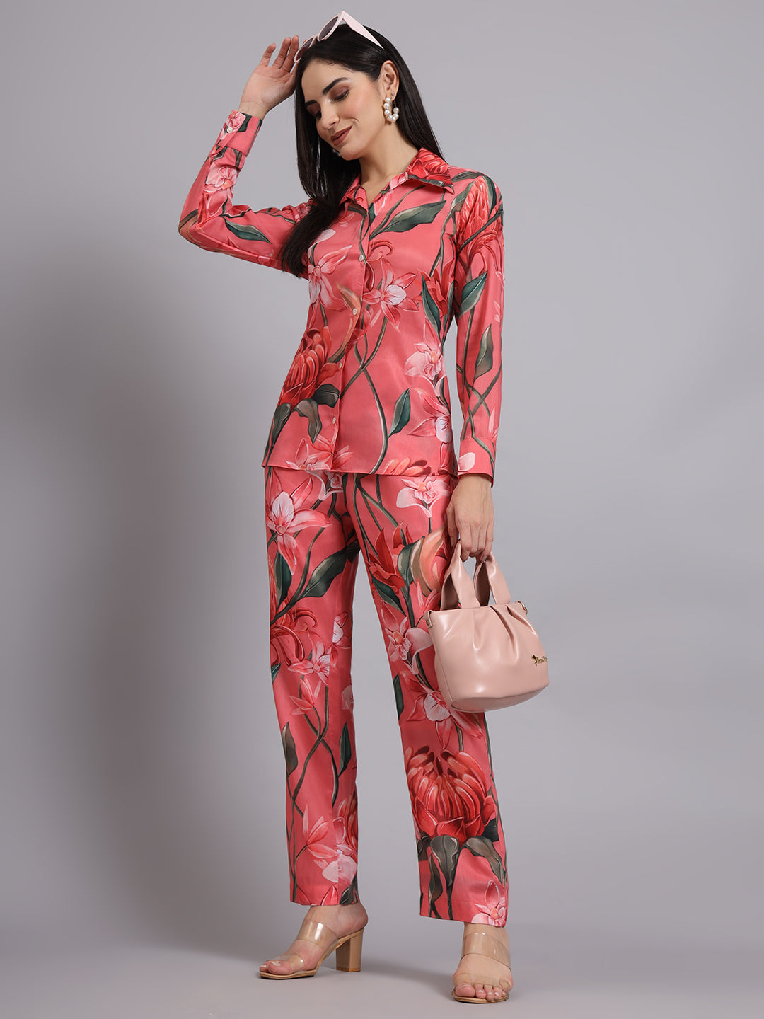 Peachy floral co-ord set